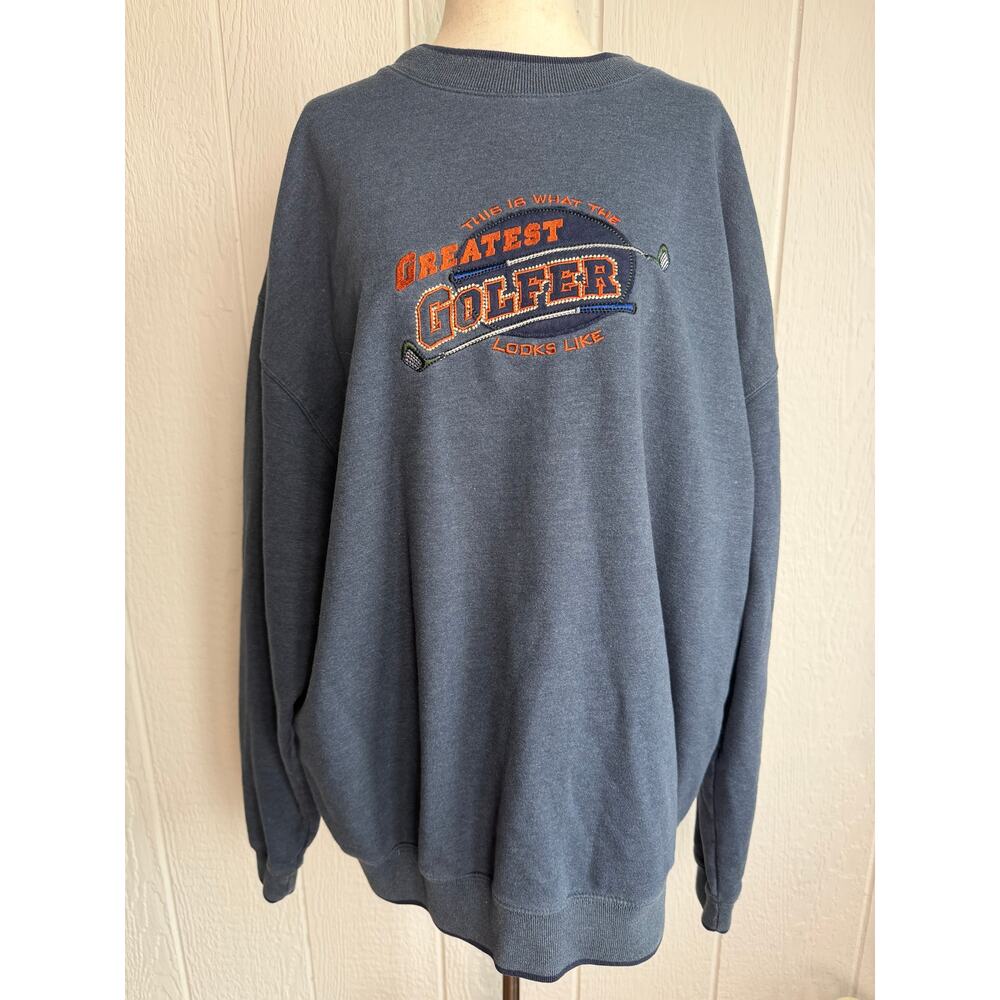Vintage 90s Greatest Golfer Crewneck, XXL